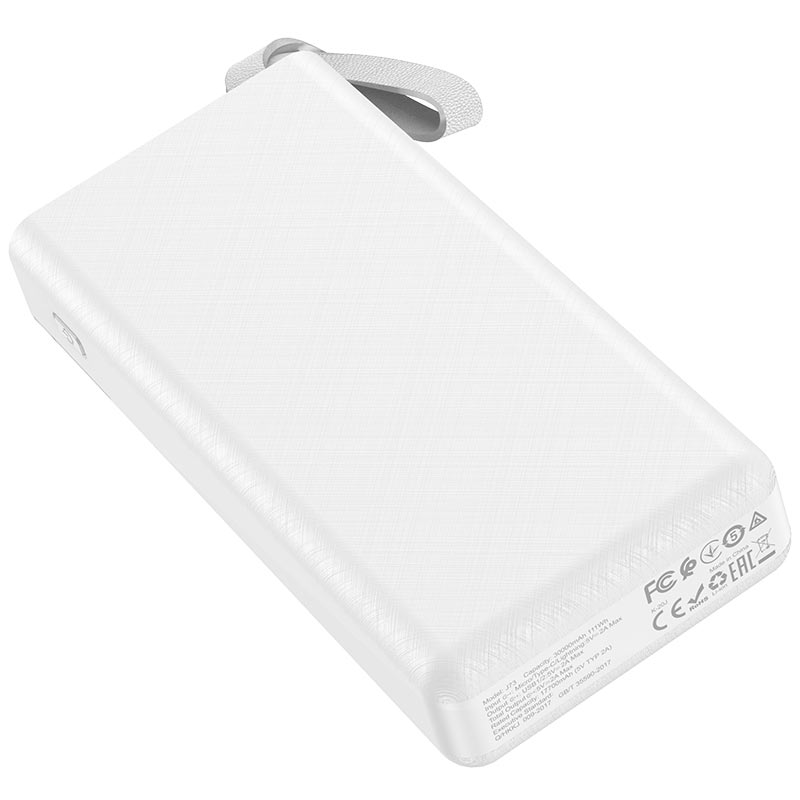 Pin sạc dự phòng Hoco J73 Powerful 30000mAh 2 cổng input, 3 cổng output, tích hợp đèn pin siêu sáng (Hàng chính hãng)