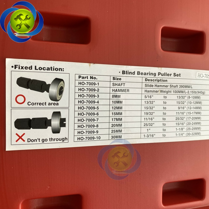 Bộ cảo giật bạc đạn Đài Loan 10 chi tiết HO-7055