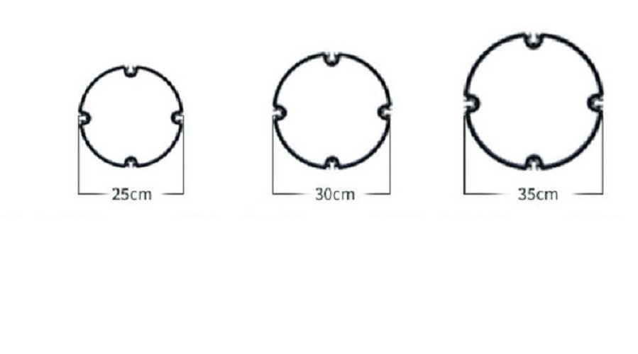 Khung Leo Hoa Hồng Size (D25CM - 1.2M) - (D30CM- 1.5M) (Đen - Trắng)