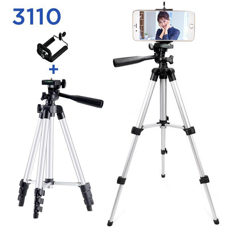 BỘ 1 TRIPOD VÀ 1 GIÁ ĐỠ - GẬY LIVESTREAM 3 CHÂN CỰC HOT 88202 SHOP TIỆN ÍCH