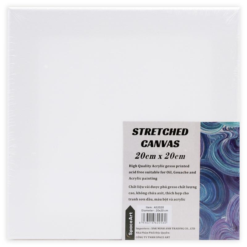 Khung Tranh Canvas Vải Bố 20 x 20 cm - Space Art AS2020