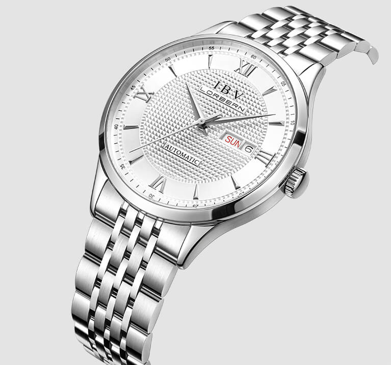 Đồng hồ nam chính hãng LORBERN IBV6019-7,Kính sapphire,chống xước,Chống nước,Đồng hồ cơ ,Bảo Hành 12 tháng,hàng mới 100%,thiết kế đơn giản và sang trọng