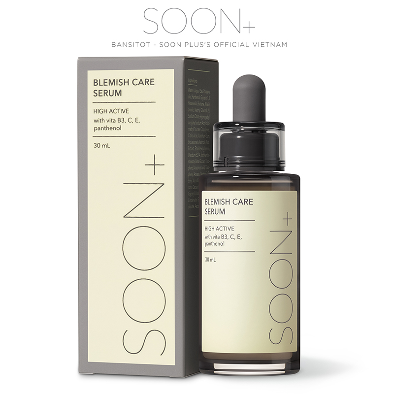 Tinh Chất Serum Mờ Thâm Sáng Da SOON+ High Active Blemish Care Serum 30ml
