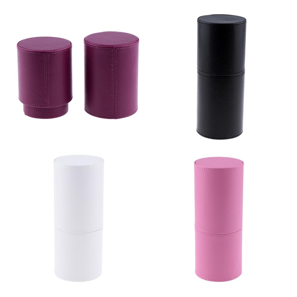 PU Empty Storage Container Lipstick Tweezer Makeup Brush Holder Box