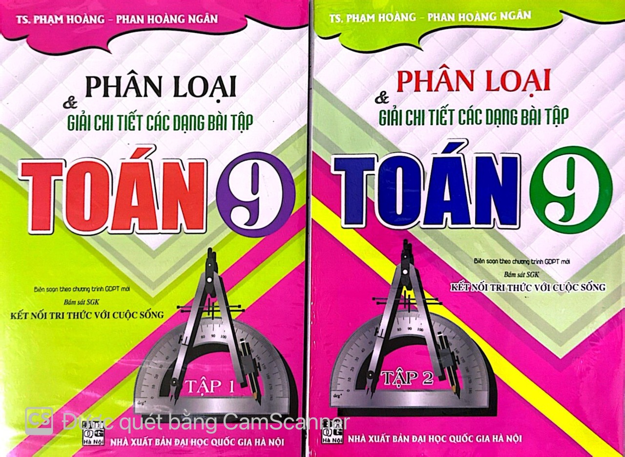 Sách - Combo Phân Loại Và Giải Chi Tiết Các Dạng Bài Tập Toán 9 (Tập 1 + 2 -Bám Sát SGK Kết Nối Tri Thức) - HAB