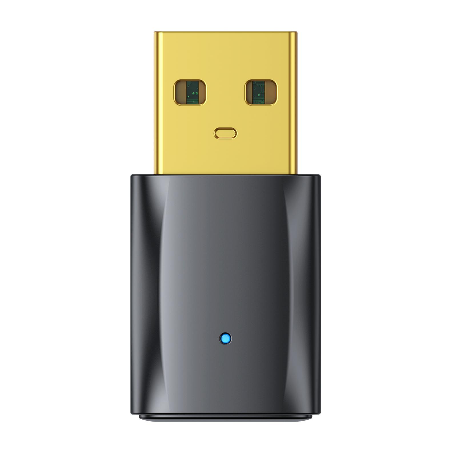 USB Bluetooth Transmitter Receiver 2-in-1 Audio Adapter for PC Headphones