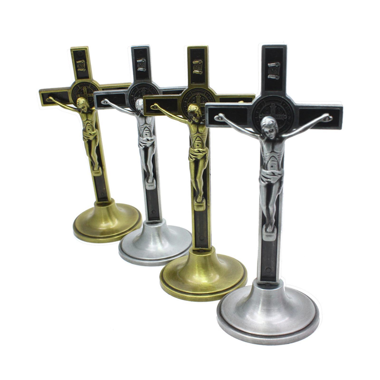 Standing Crucifix Gifts Decor On Durable for Desk