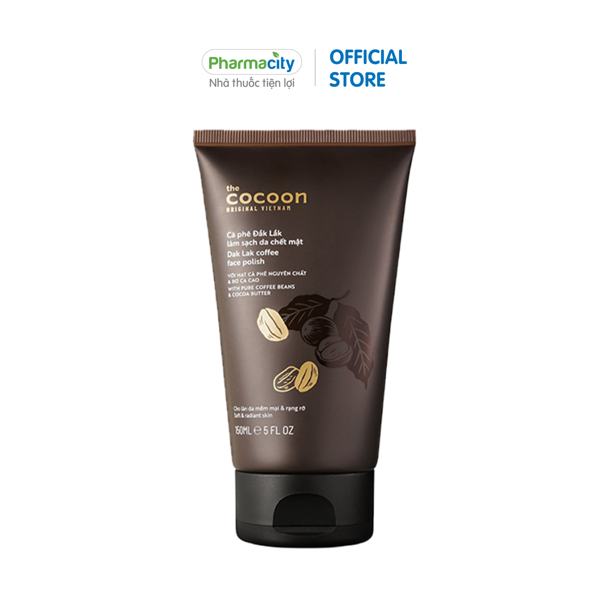 Tẩy tế bào chết da mặt cà phê Daklak Cocoon