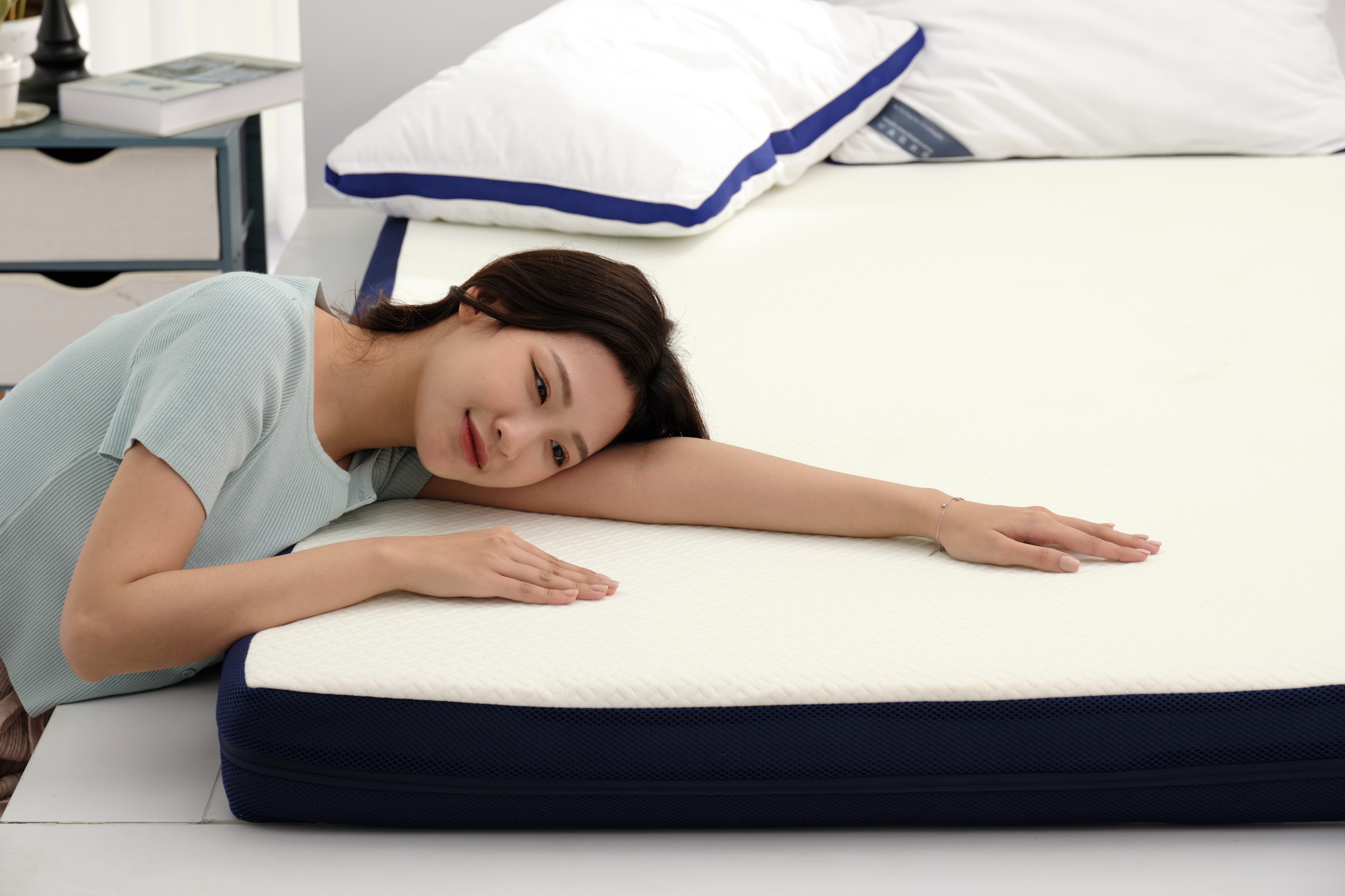 Nệm Foam cao cấp Goodnight Galaxy Greentea êm ái, mềm mại, tinh chất trà xanh kháng khuẩn khử mùi