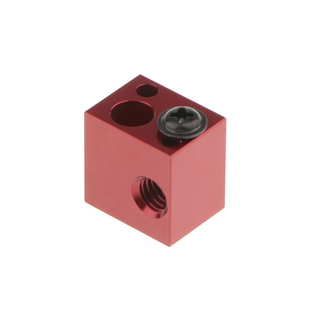 Aluminum Extruder Heating Block Nozzle Fixed Extruder Kit for M6 3D Printer