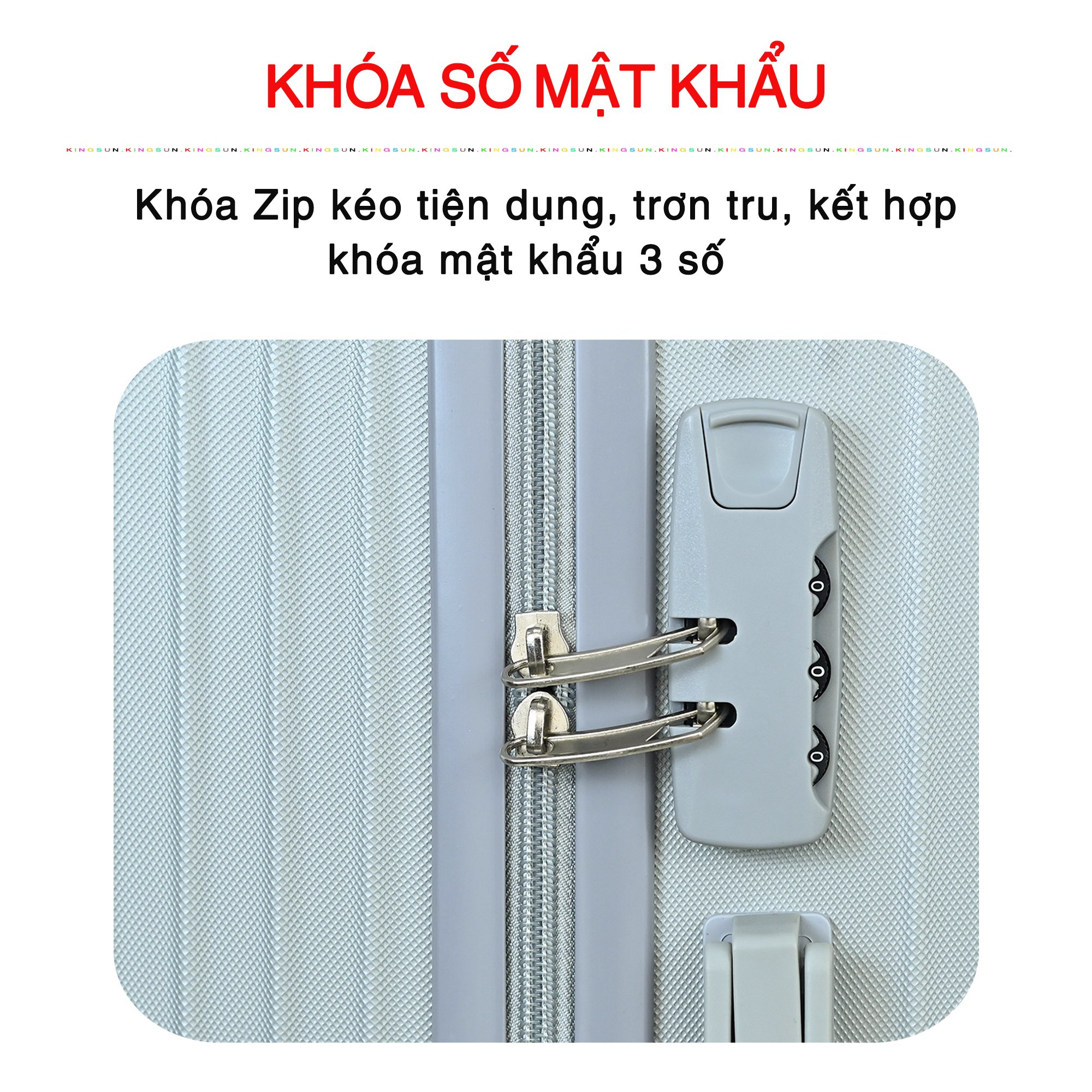 Vali du lịch Vali kéo cao cấp chính hãng Size 24inch  KS-218 - Vàng