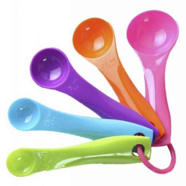 Combo 5 muỗng đong gia vị nhiều màu tiện ích - July