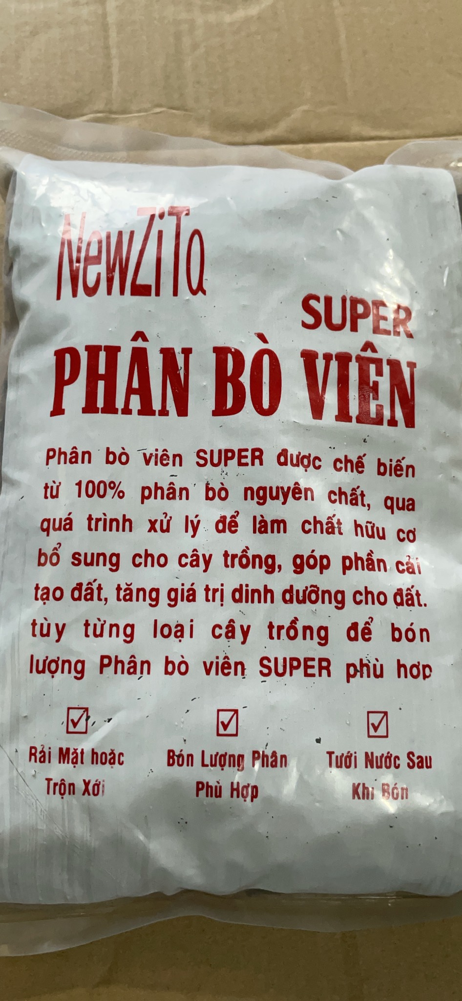 Phân Bò Dạng Viên Nén- Đã Qua Xử Lí-1kg