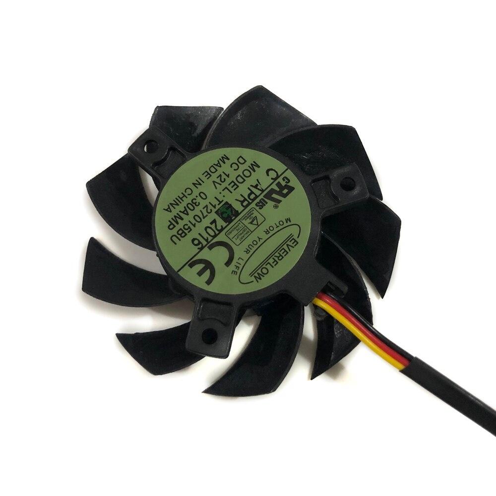 Quạt Tản Nhiệt Làm Mát 65mm X 15mm 12v 0.3a 3pin 3 Dây T127015Bu