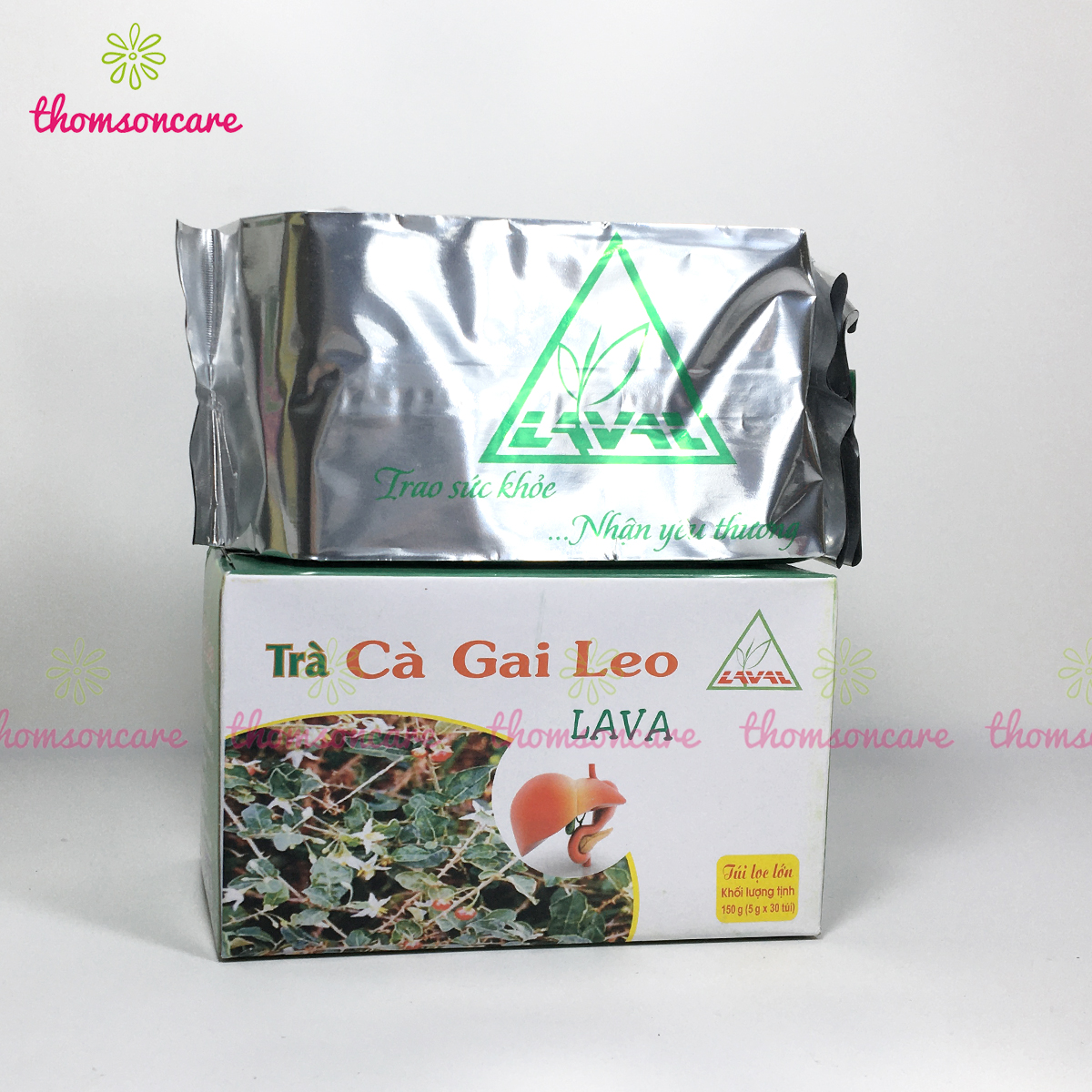 Trà cà gai leo Lava Hộp 30 gói túi lọc - Hỗ trợ giải độc, mát, bổ gan, giảm mệt mỏi