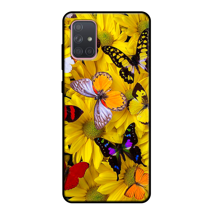 Ốp lưng điện thoại Samsung Galaxy A71 viền dẻo TPU BST HOA Mẫu 7