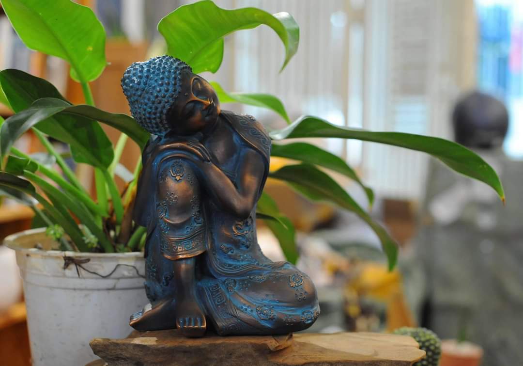 Tượng Phật An Nhiên Tự Tại Trang trí nhà cửa phong thủy hồ cá, thuỷ sinh, tiểu cảnh, bán cạn, terrarium