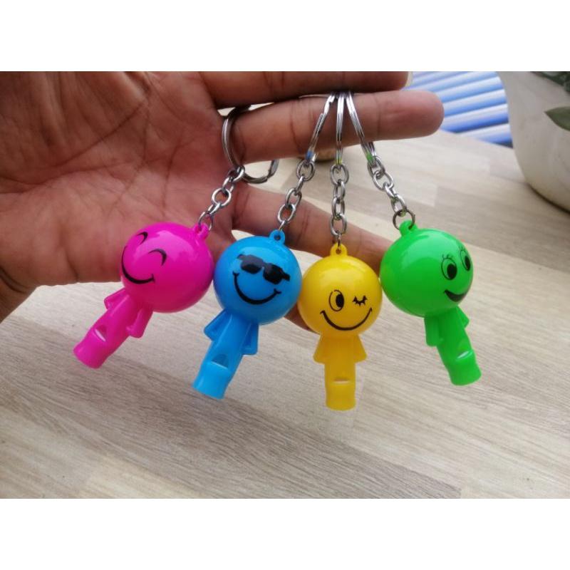 MÓC KHÓA CÒI MẶT CƯỜI DỄ THƯƠNG CÓ ĐÈN NHÁY