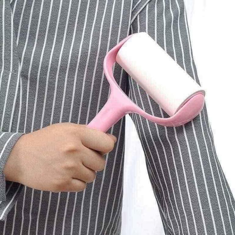 Cây Lăn Bụi Quần Áo Kèm  6 Lõi Thay Thế – Làm Sạch Nhanh, Gọn, Tiện Lợi