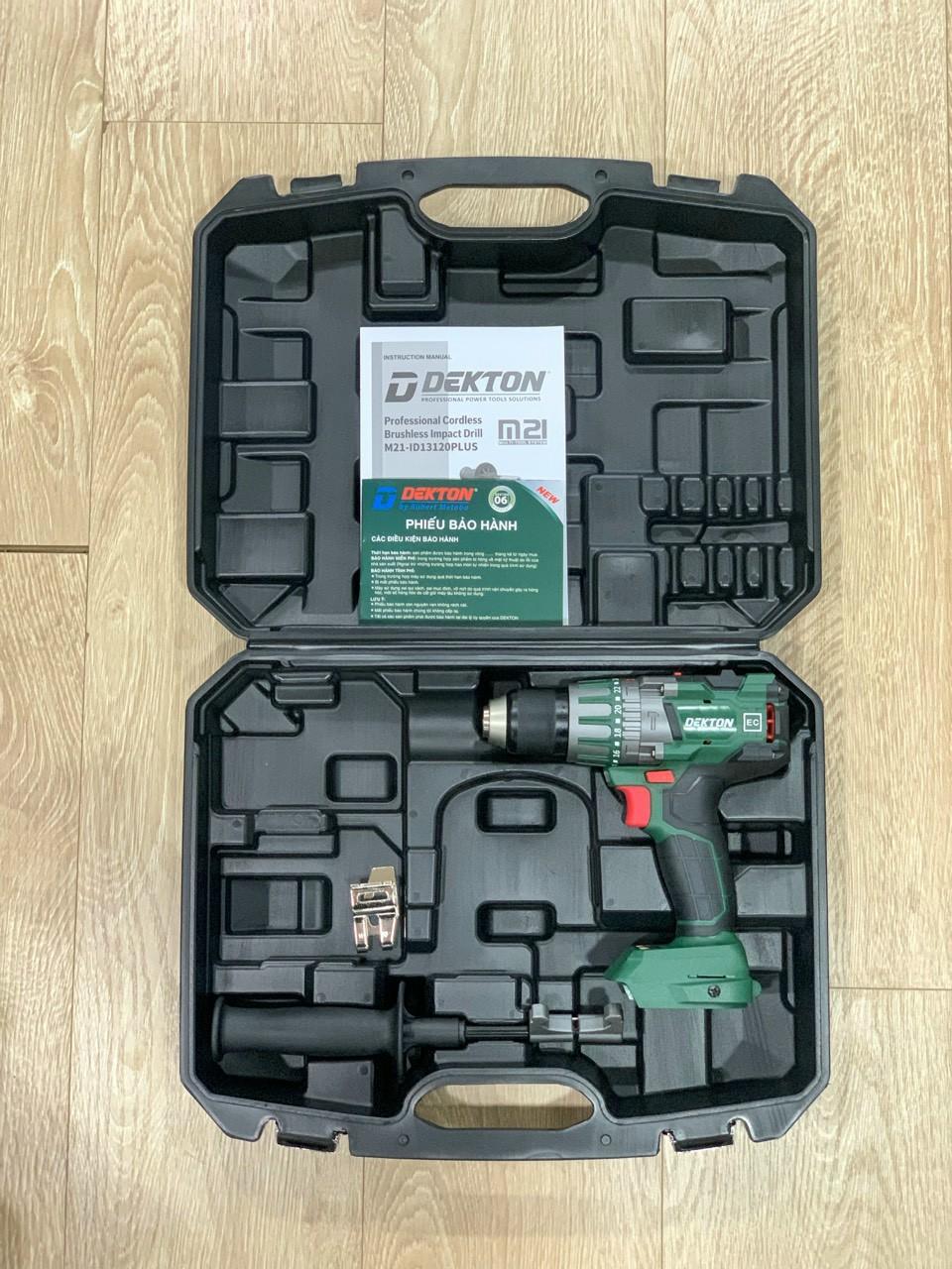 MÁY KHOAN (ANTI-KICKBACK) PIN 21V DEKTON M21-ID13120PLUS - HÀNG CHÍNH HÃNG