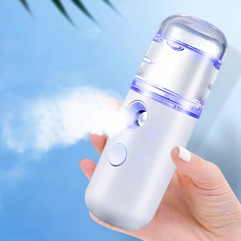 Dụng cụ trang điểm làm đẹp _ Xịt khoáng nano mini cầm tay , xịt  phun sương mặt , cấp ẩm , mịn màng ,mát mẻ , không bị khô ,hợp với người ngồi văn phòng , thiết kế nhỏ gọn dễ mang theo mọi nơi