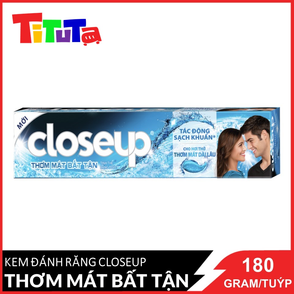 Kem đánh răng Closeup Thơm mát bất tận tinh thể băng tuyết 180g 1 Tuýp