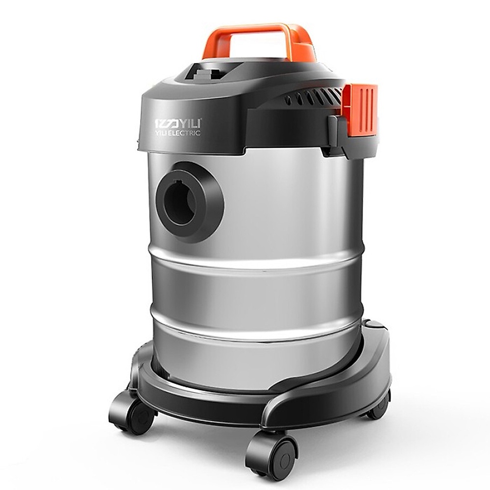 Máy hút bụi công nghiệp đa năng khô và ướt ABG Yili YLW-6263A loại 12 lít công suất 1200W - thùng inox kèm lõi lọc thay thế - Hàng Chính Hãng
