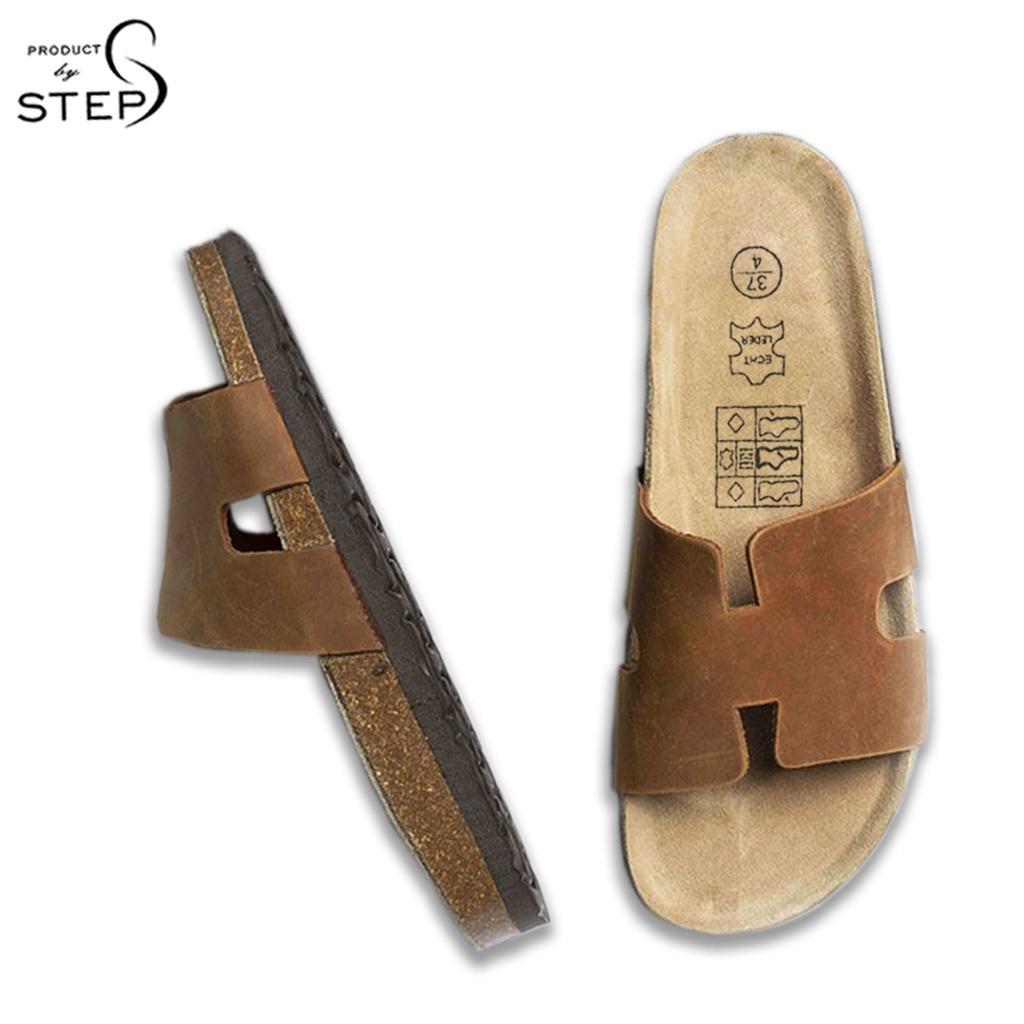 Dép đế trấu Unisex Da Quai chữ H