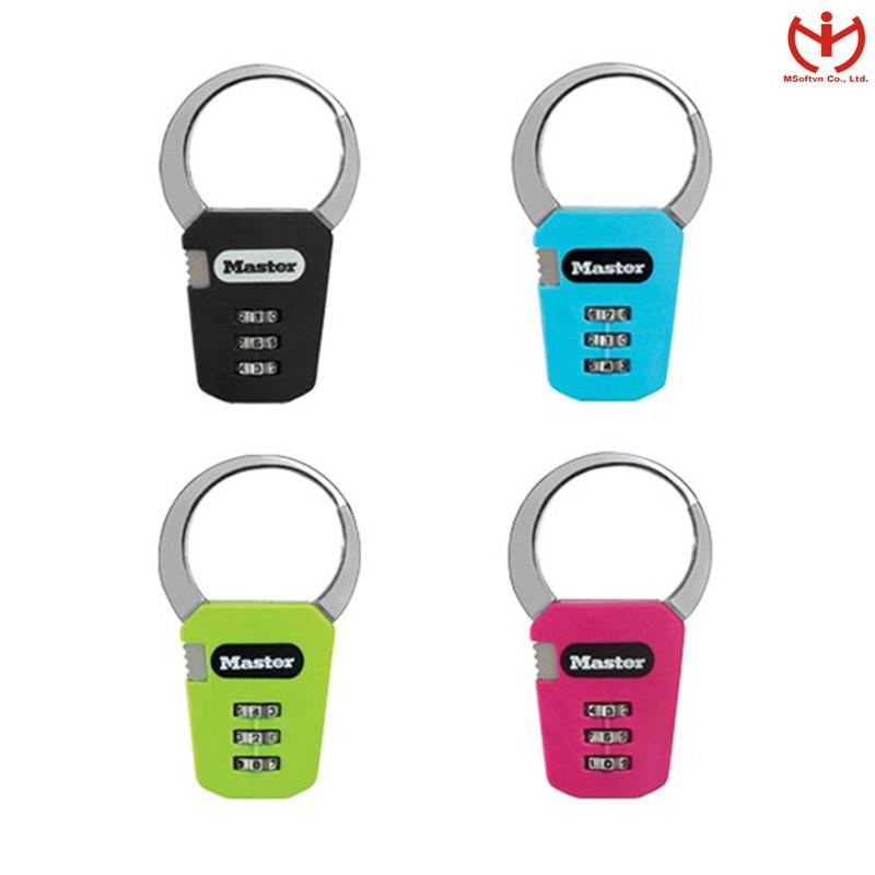 Ổ khóa số Master Lock 1550 DCOL móc càng cua dùng khóa vali ba lô hành lý - MSOFT