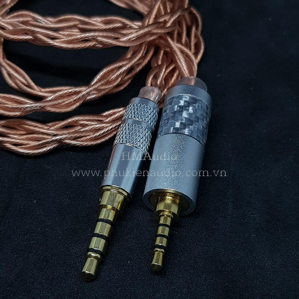 Dây tai nghe đồng OFC 1.2mm tết 4 - Connector for Headphone DT240 Pro