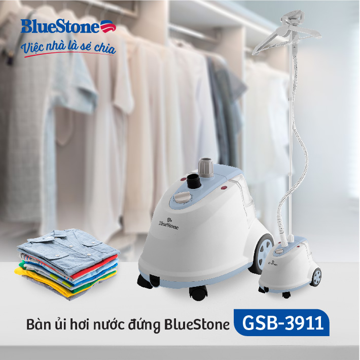 Bàn Ủi Hơi Nước Đứng Bluestone GSB-3911 (1800W) - Hàng Chính Hãng