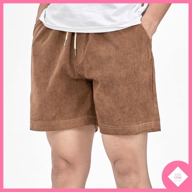 Quần Short Nhung gân Nam nữ Unisex Chất Đẹp, MÀU SẮC SỄ MIX ĐỒ, PHONG CÁCH THỂ THAO NĂNG ĐỘNG