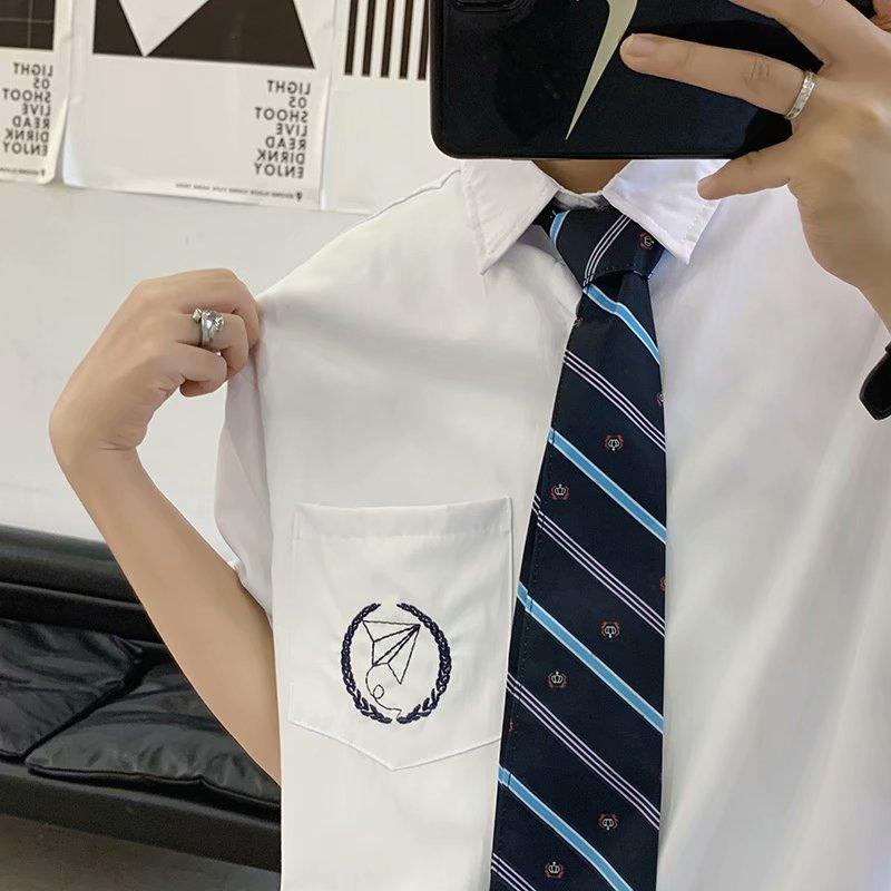 Áo Sơ Mi Trắng Ngắn Tay Thời Trang Hàn Quốc Cỡ S-4Xl