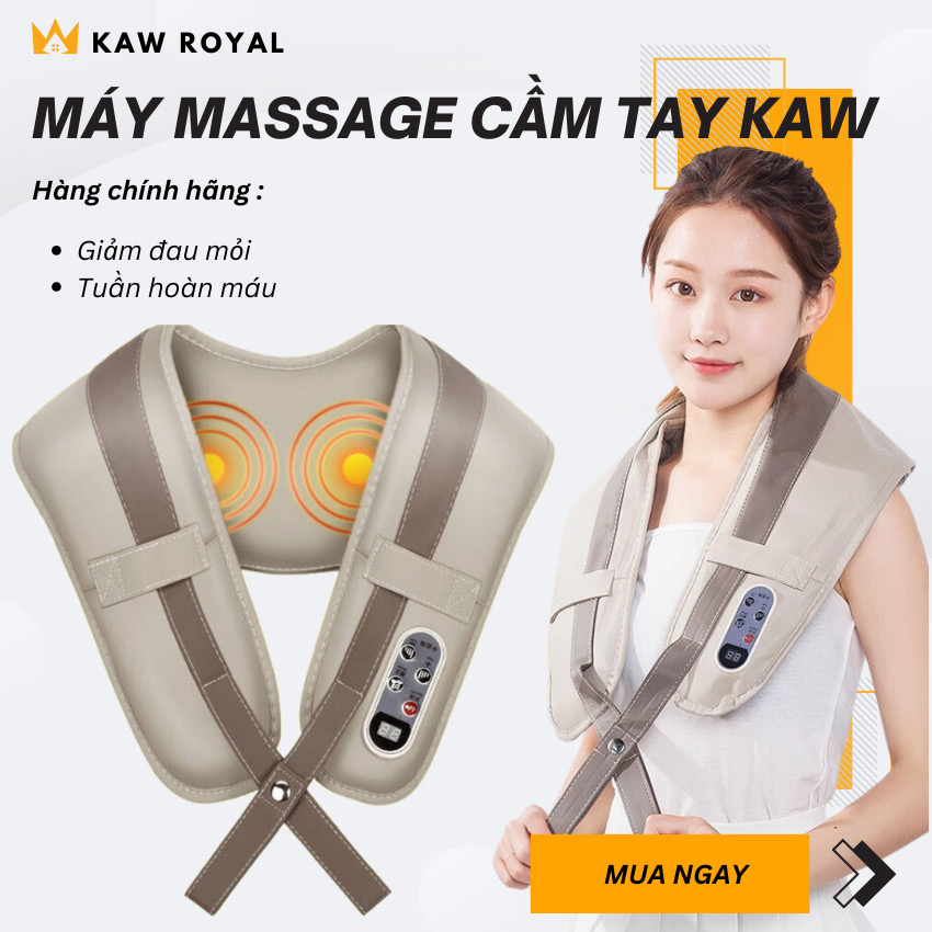 Đai Massage Cổ Vai Gáy Thiết Kế Công Nghệ Nhật Bản Xoa Bóp Giảm Mệt Mỏi Căng Thẳng