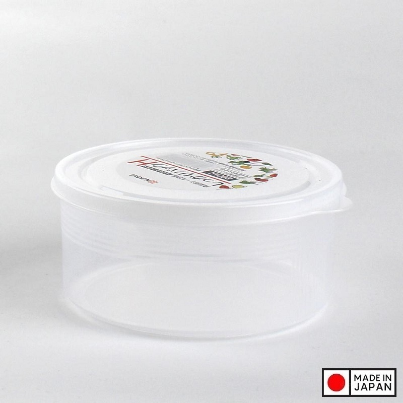 Bộ 3 hộp đựng thực phẩm trong suốt từ nhựa PP cao cấp 800mL - Hàng Nhật nội địa