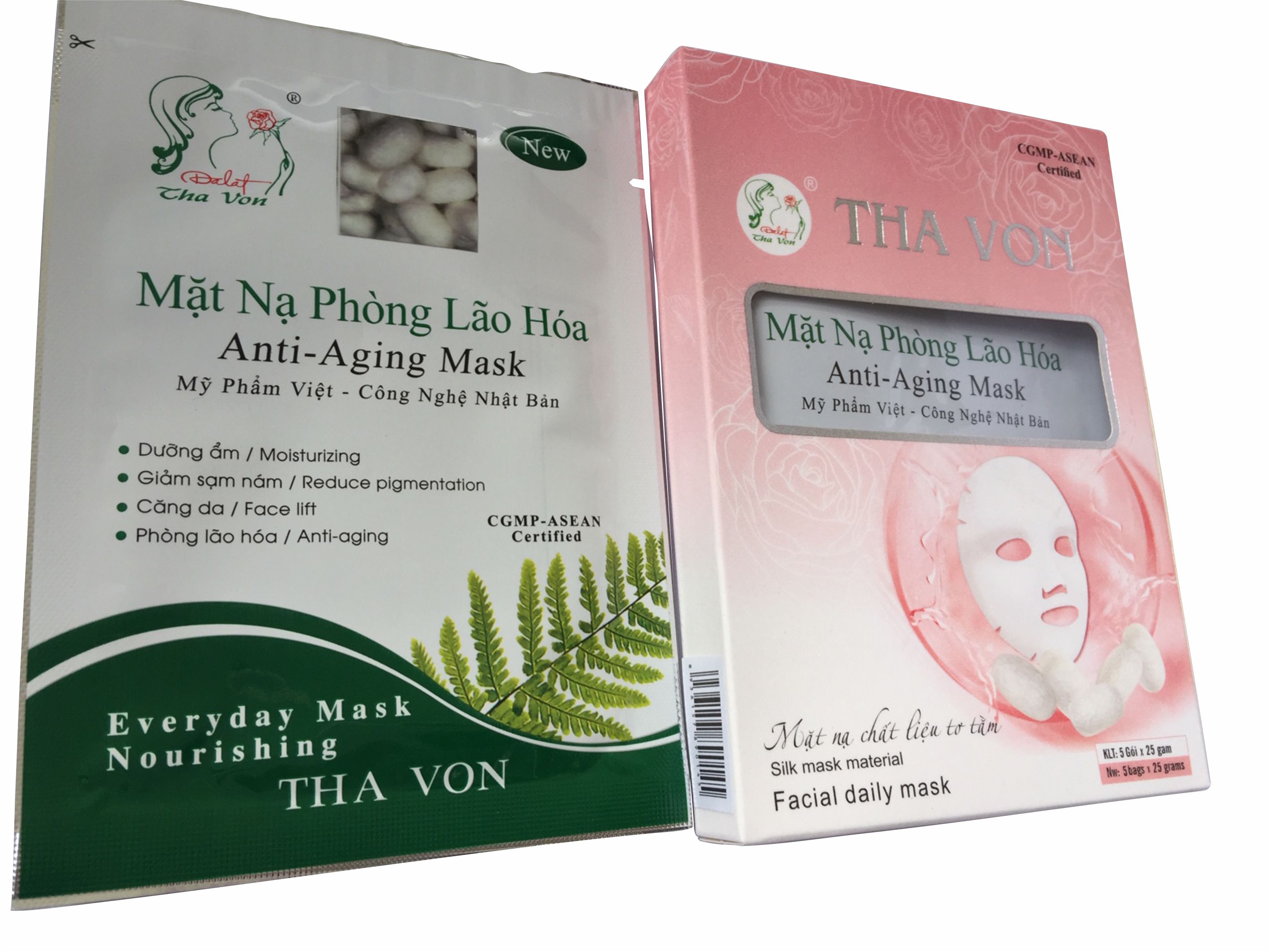 Mặt Nạ Lụa Phòng Lão Hóa  Hộp 5 Gói
