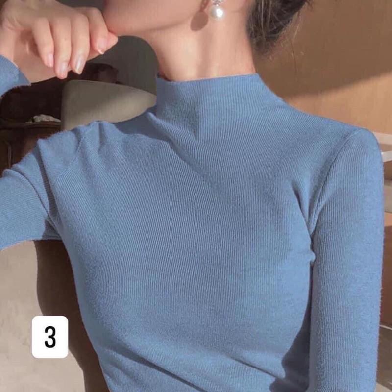 QC749 ÁO LEN CỔ 3P