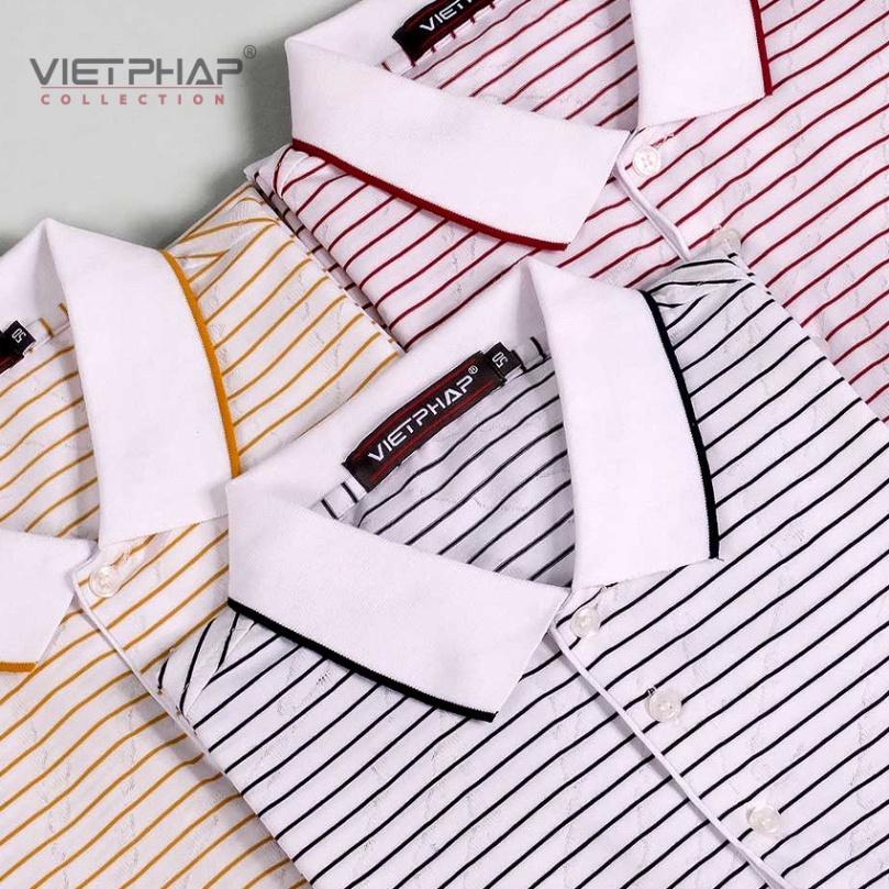 Áo Thun Dệt Cao Cấp VIỆT PHÁP/ Form Luxury, Chất liệu Cotton 17141