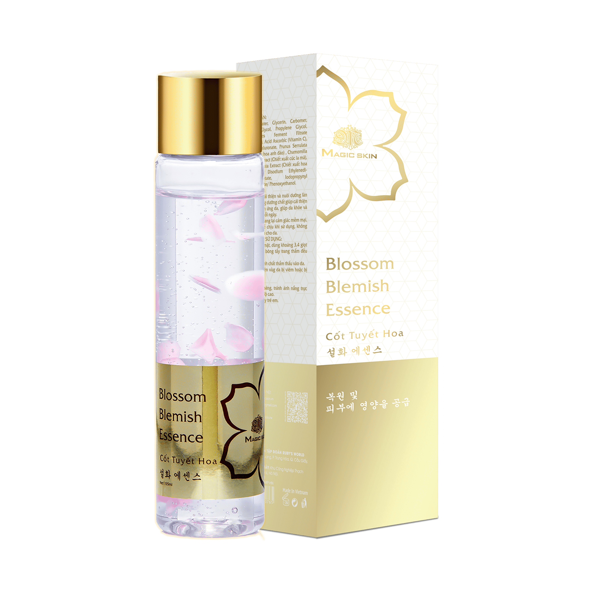 Cốt Tuyết Hoa Blossom Blemish Essence Magic Skin - Sáng Bừng Sức Sống Cho Làn Da Từ Hoa Anh Đào