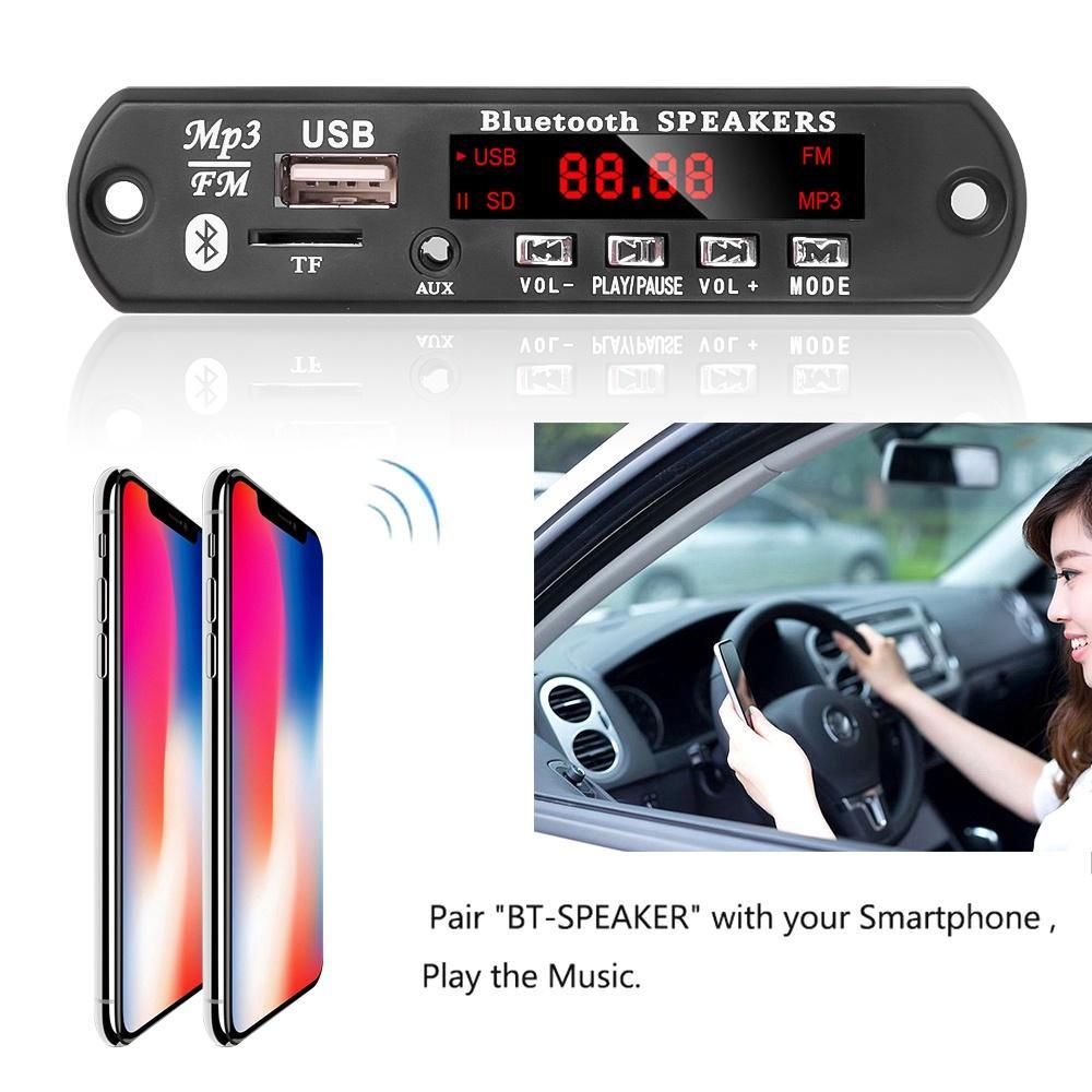 Mô Đun Bảng Mạch Khuếch Đại Âm Thanh Bluetooth Không Dây 12v Mp3 Wma 2x15 / 25w Kèm Điều Khiển Từ Xa