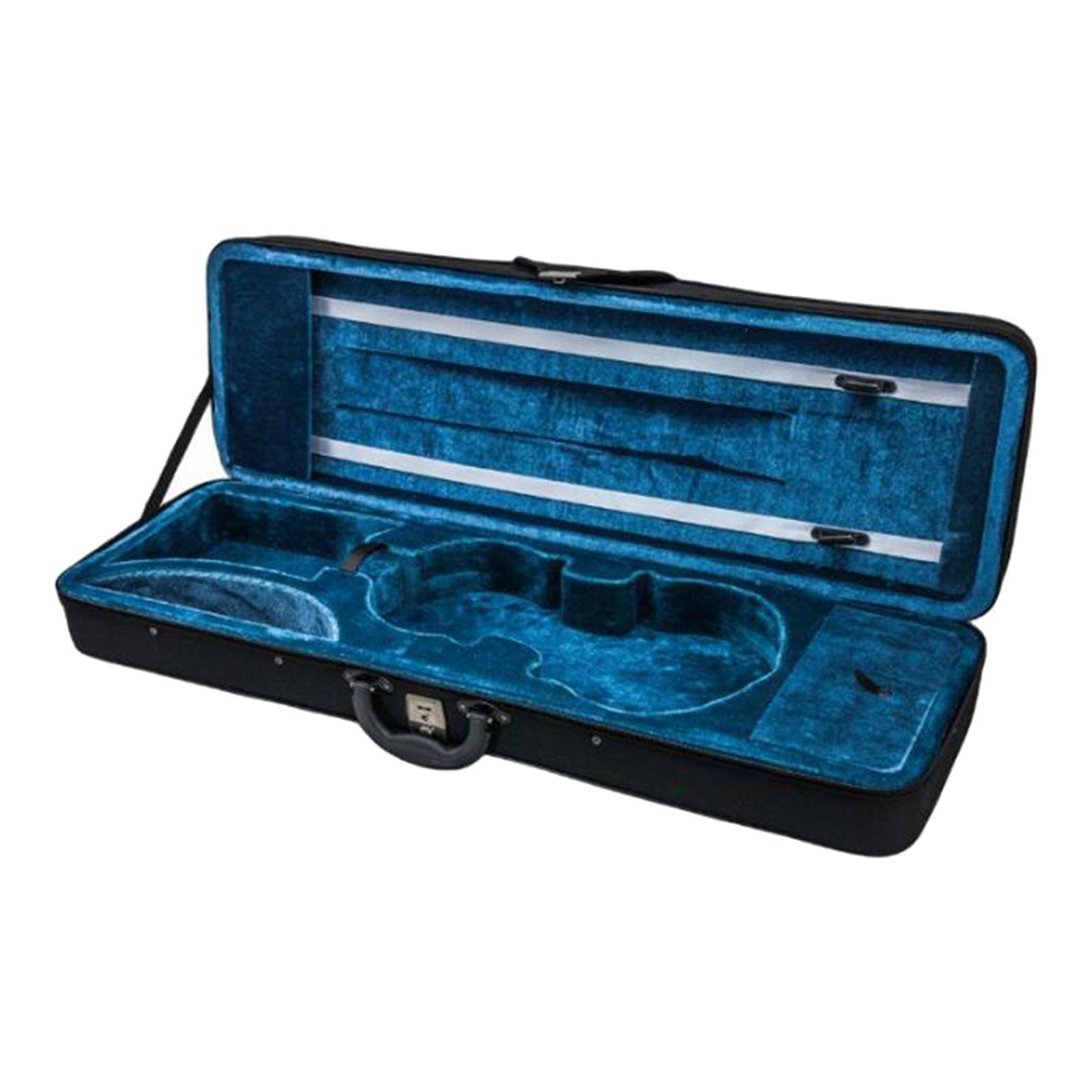 Violin Storage Hard Box, Oblong Violin Carrying Bag with Handle for Travel
