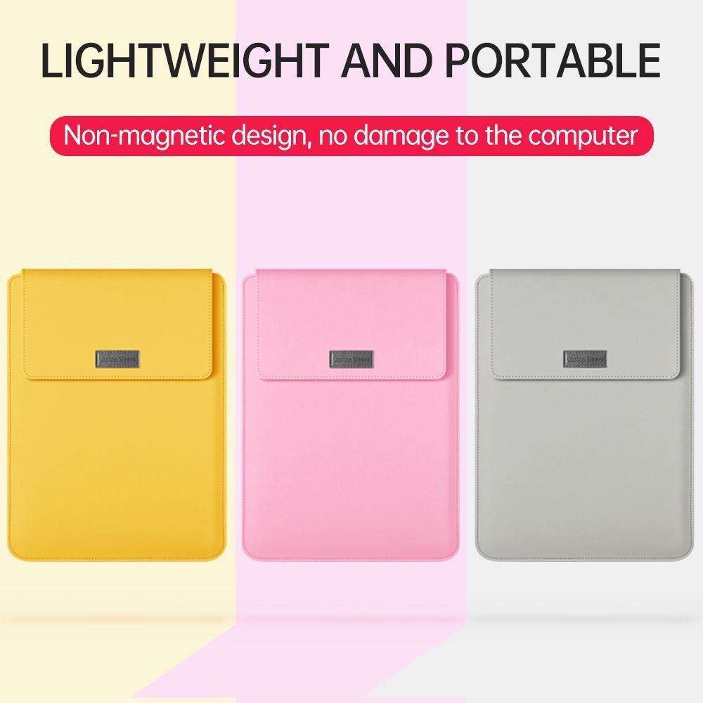 Bao da máy tính xách tay PU cho Macbook Air 11 12 13 Pro 13.3 15.4 16 inch với giá đỡ chống nước chống bụi 4 trong 1
