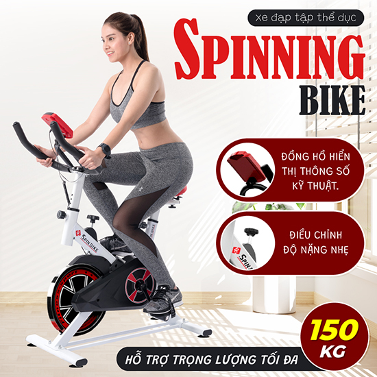 Xe đạp tập tại nhà thể dục thể thao, gym, fitness Spining Bike - giúp tăng cơ, giảm mỡ hiệu quả