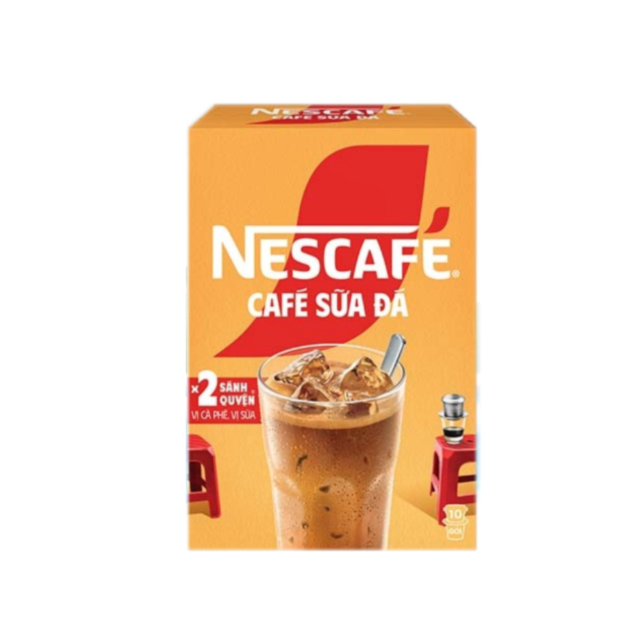 Cà Phê Hòa Tan Nescafé 3In1 Cà Phê Sữa Đá Hộp 10 Gói X 24 G