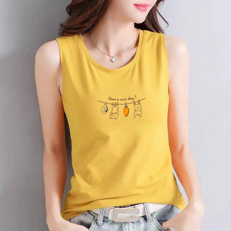 Áo thun 3 lỗ nữ sát nách cotton 100% cao cấp, co giãn thoải mái 4 chiều HAVE A NICE DAY-SALLY-SN107