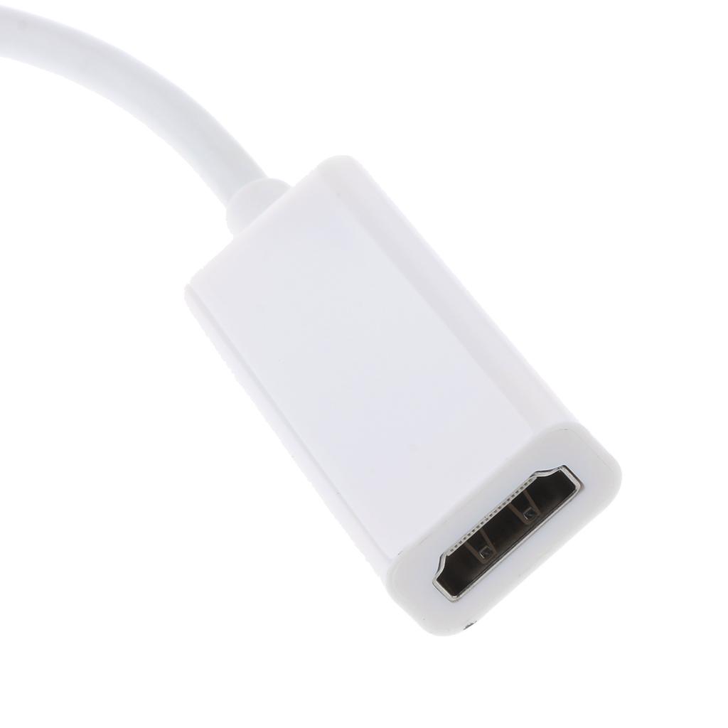 1080P Mini DisplayPort To HDMI HDTV Male To Female Converter W/ 6inch Cable