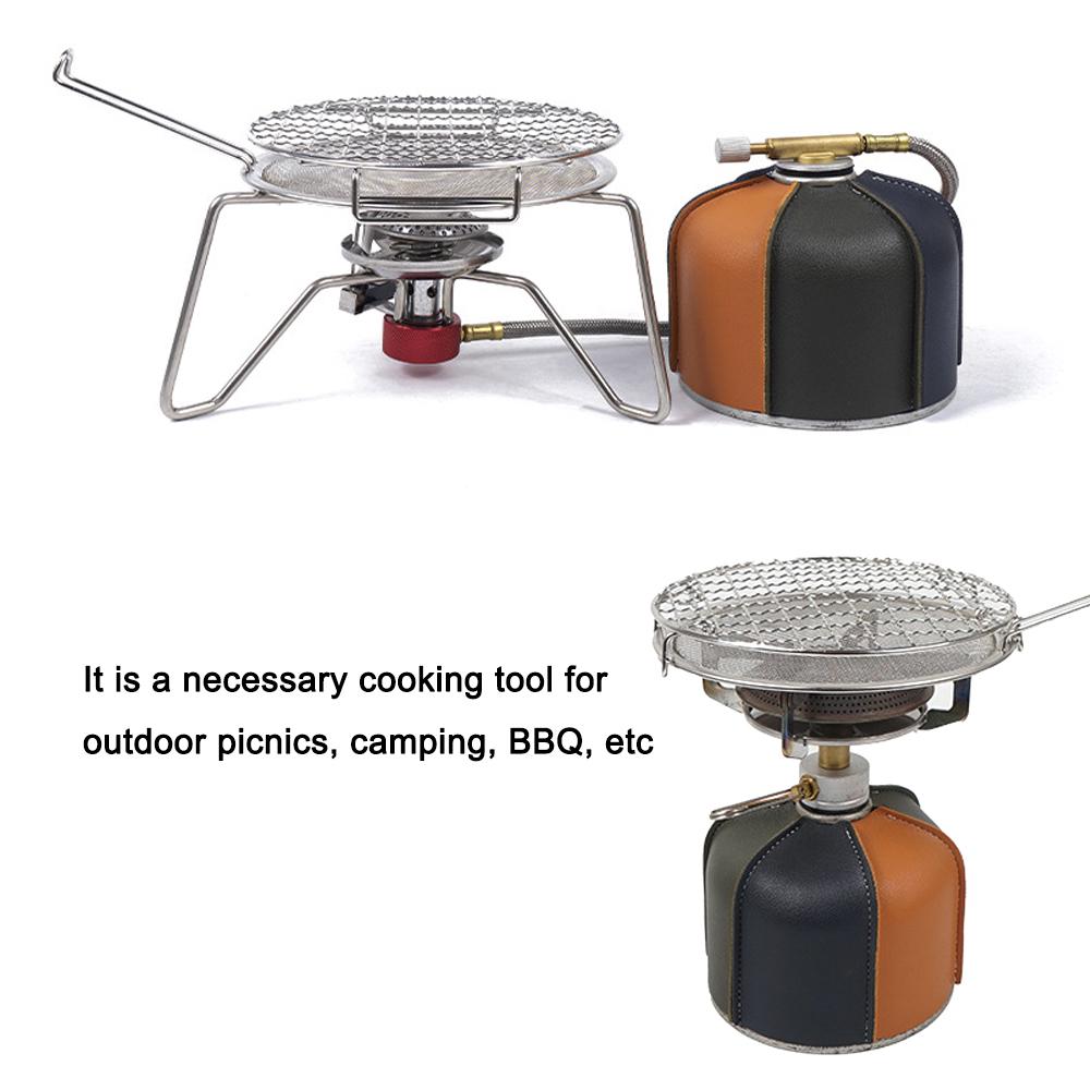 Portable StoveTop Grill Net Mini Foldable Furnace Grill Rack Barbecue Toast Baking Holder Heating Bracket Outdoor BBQ Cooking Tools