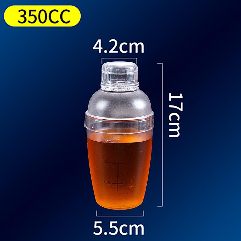 Bình lắc Shaker pha chế nhựa chia vạch đen hàng cao cấp (350ml, 530ml, 700ml, 1000ml