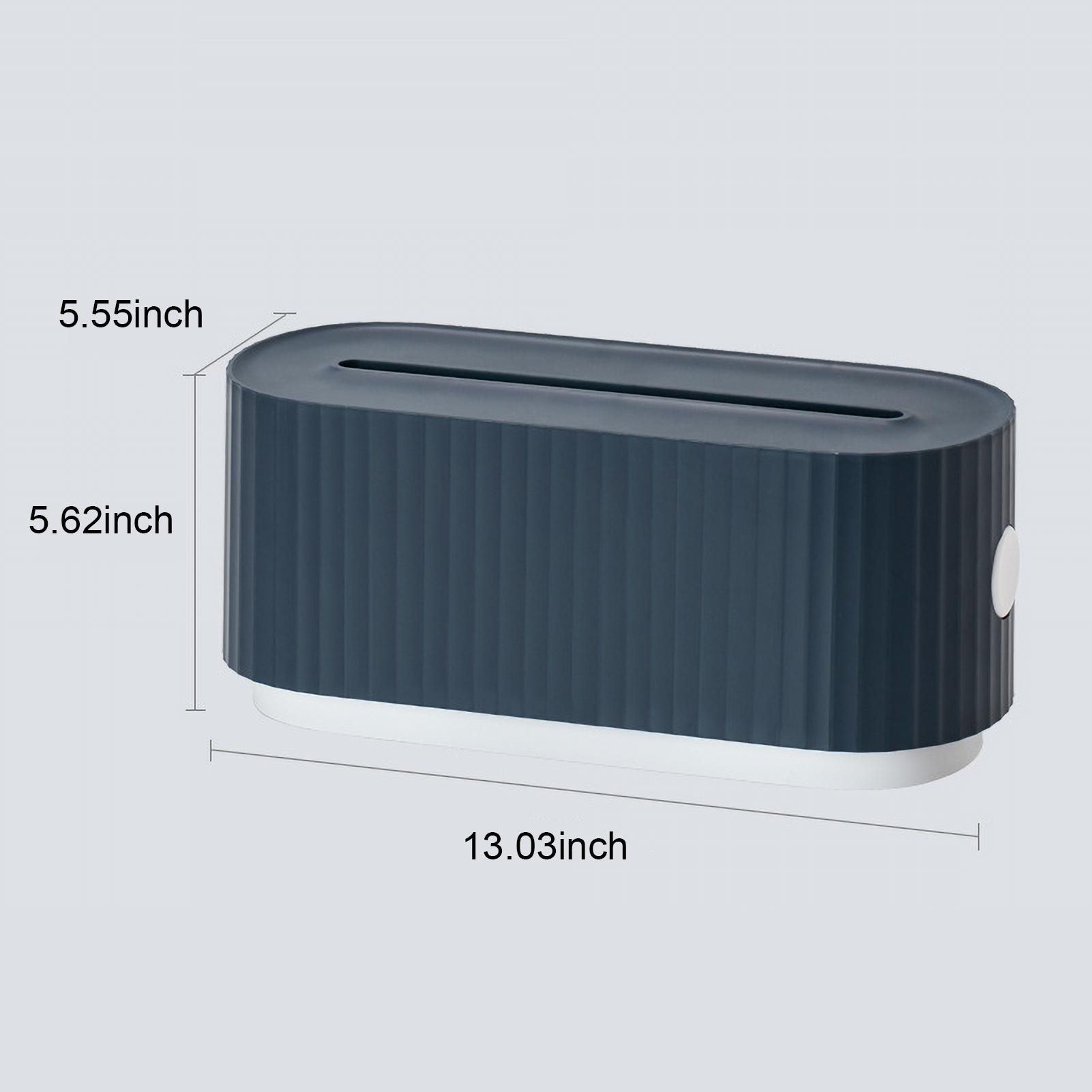 Cable Management Box with Phone Holder Lid Desk Wire Organizer Power Strips Protector Cord Hider Box Cord Organizer