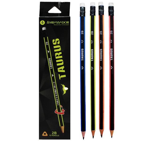 Hộp 12 Bút Chì Đen 2B - Ambassador